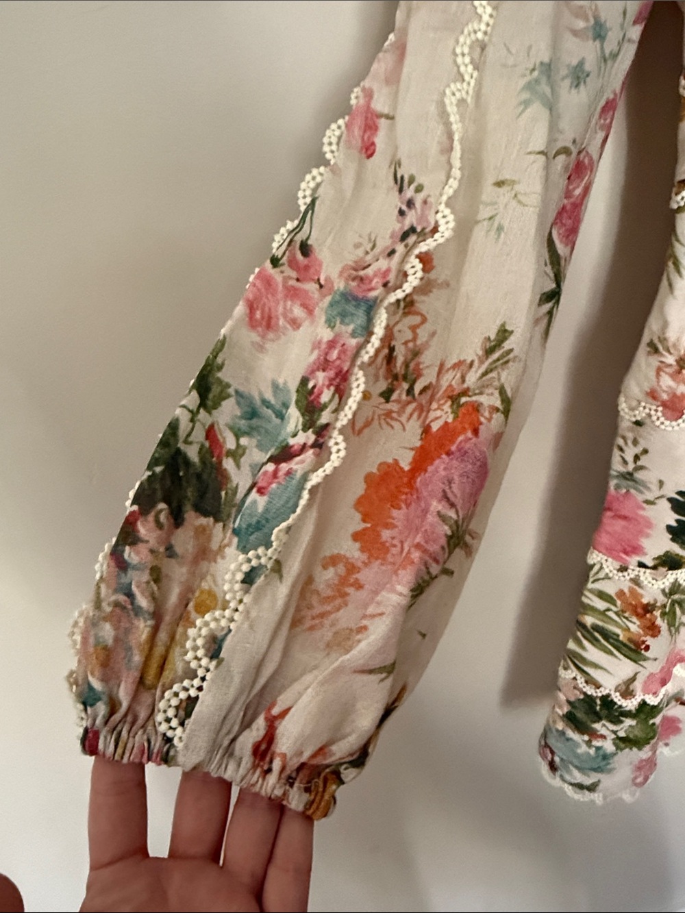 Zimmermann Floral Lace-Trim Mini Dress Excellent condition! - Picture 3 of 7
